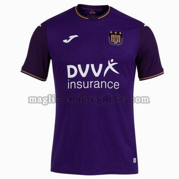 prima maglie calcio anderlecht 2021 2022 thailandia porpora