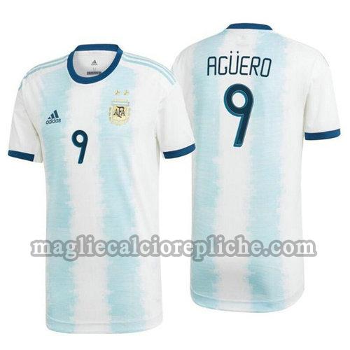 prima maglie calcio argentina 2020 aguero 9