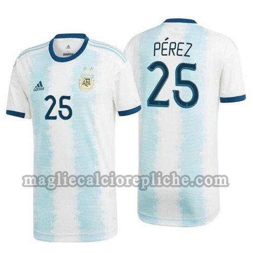 prima maglie calcio argentina 2020 perez 25