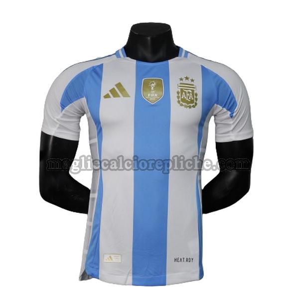 prima maglie calcio argentina 2024 player blu bianco