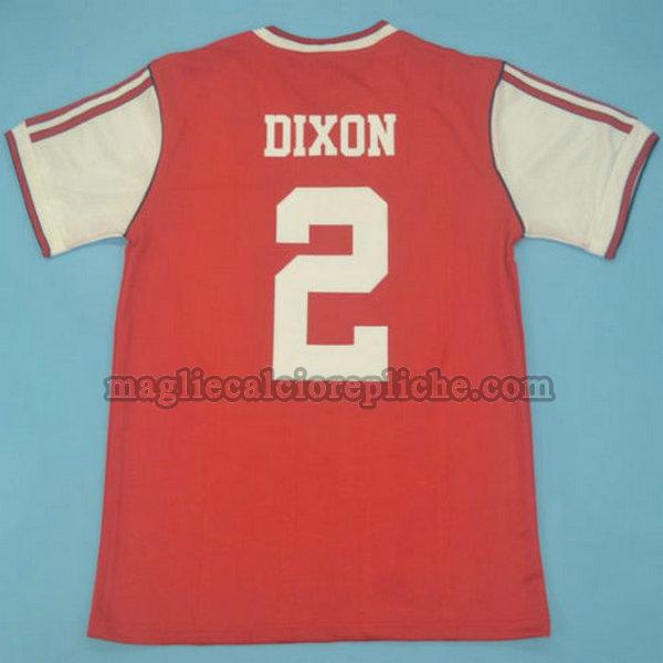 prima maglie calcio arsenal 1986-1988 dixon 2 rosso