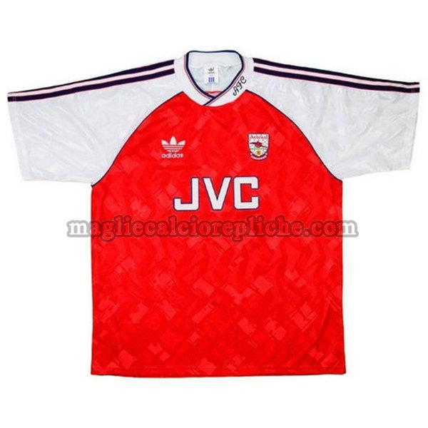 prima maglie calcio arsenal 1990-1992 rosso