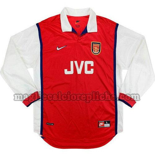 prima maglie calcio arsenal 1998 1999 manica lunga