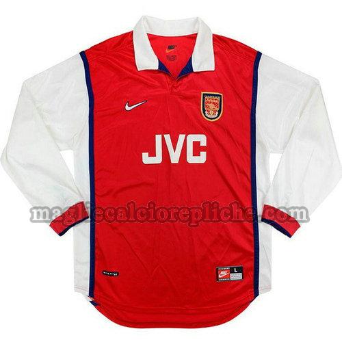 prima maglie calcio arsenal 1998 1999 manica lunga