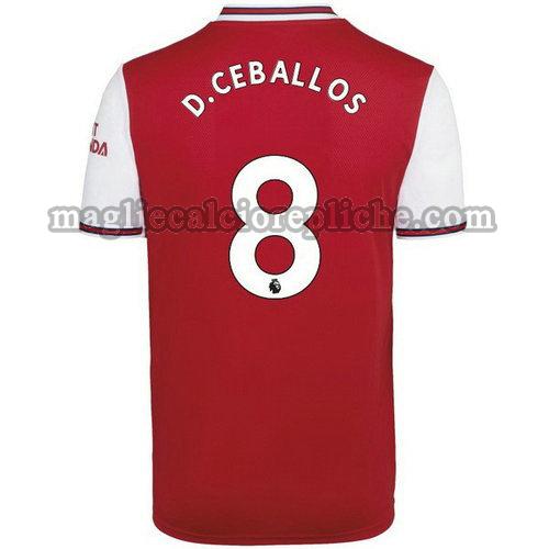 prima maglie calcio arsenal 2019-2020 d.ceballos 8