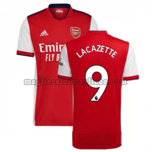 prima maglie calcio arsenal 2021 2022 lacazette 9.jpg rosso