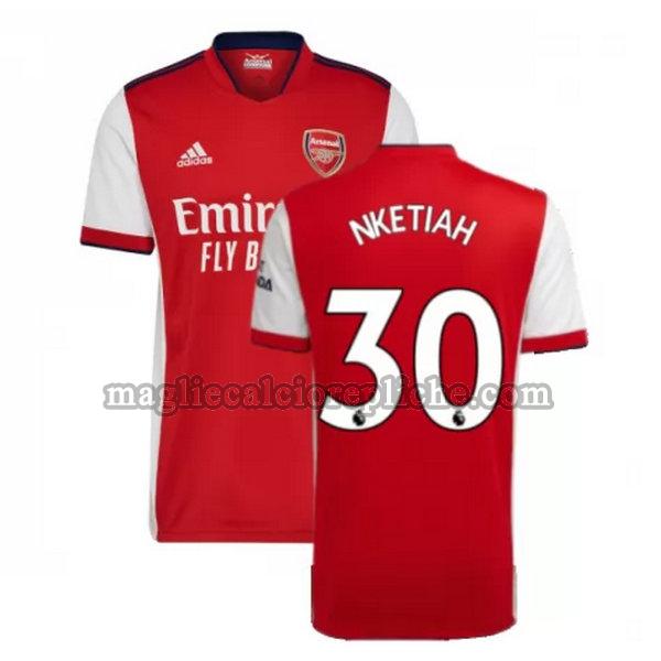 prima maglie calcio arsenal 2021 2022 nketiah 30 rosso