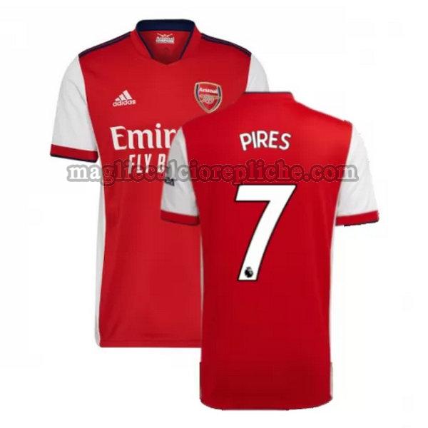 prima maglie calcio arsenal 2021 2022 pires 7 rosso