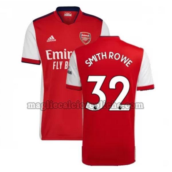 prima maglie calcio arsenal 2021 2022 smith rowe 32 rosso