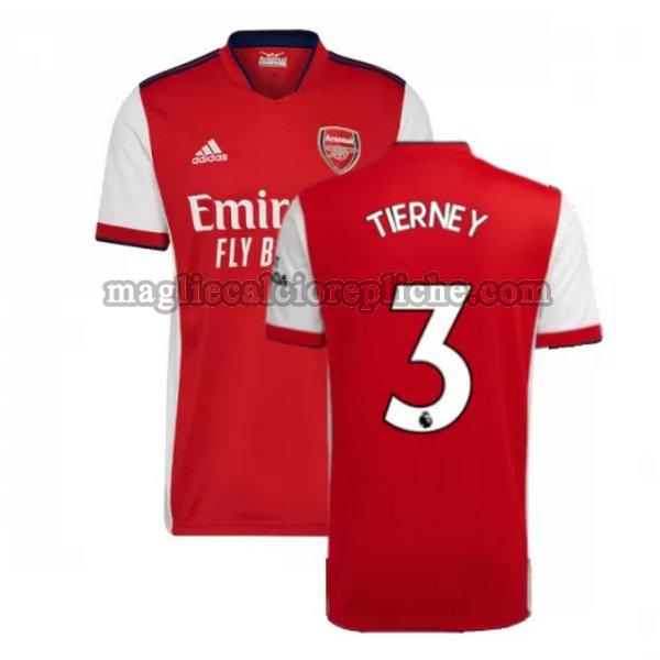 prima maglie calcio arsenal 2021 2022 tierney 3 rosso