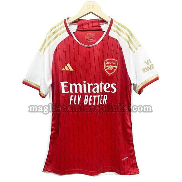 prima maglie calcio arsenal 2023 2024 thailandia rosso