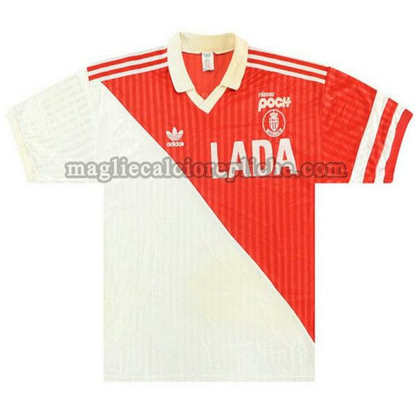 prima maglie calcio as monaco 1990-1991 rosso