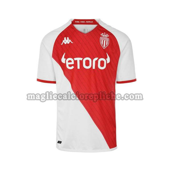 prima maglie calcio as monaco 2022 2023 bianco rosso