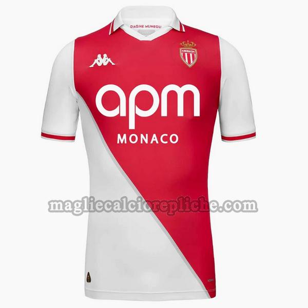 prima maglie calcio as monaco 2024 2025 bianco rosso