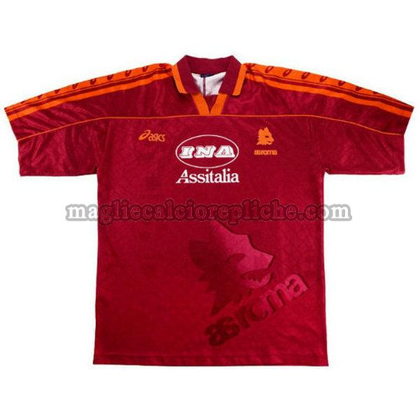prima maglie calcio as roma 1995-1996 rosso
