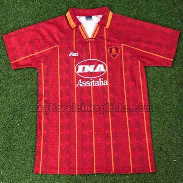 prima maglie calcio as roma 1996-1997 rosso