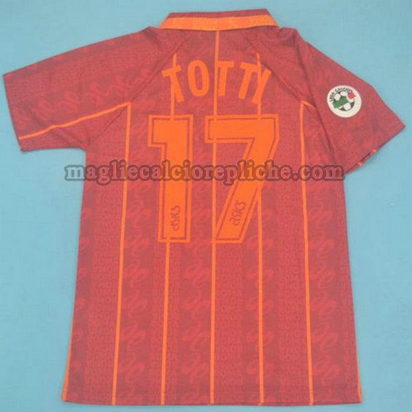 prima maglie calcio as roma 1996-1997 totti 17 rosso