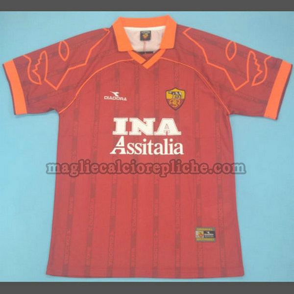 prima maglie calcio as roma 1999-2000 rosso