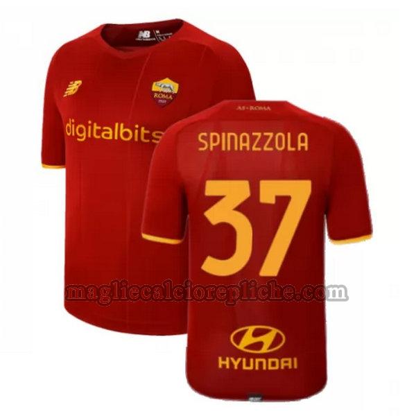 prima maglie calcio as roma 2021 2022 spinazzola 37 rosso