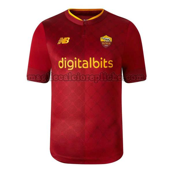 prima maglie calcio as roma 2022 2023 rosso