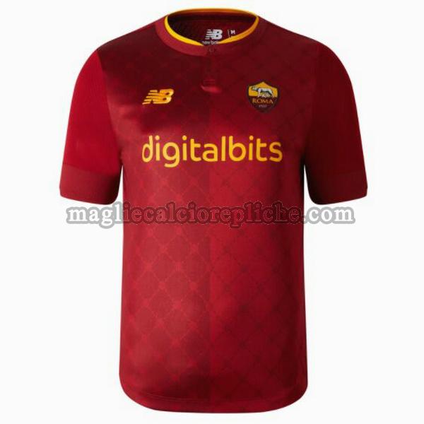 prima maglie calcio as roma 2022 2023 thailandia rosso