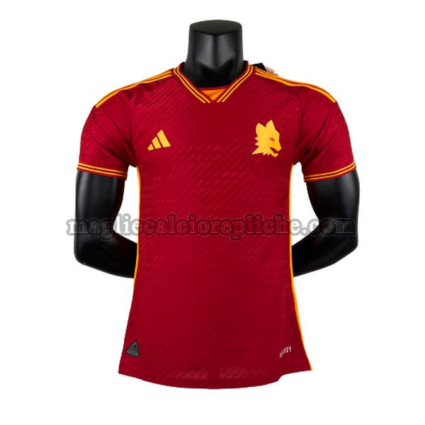 prima maglie calcio as roma 2023 2024 player rosso