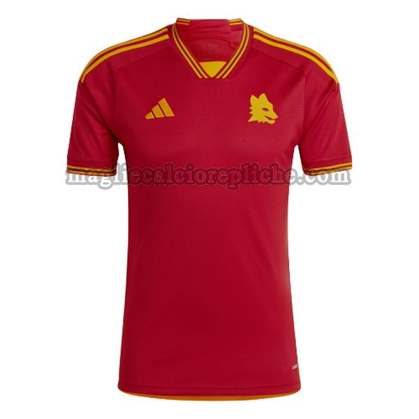 prima maglie calcio as roma 2023 2024 rosso