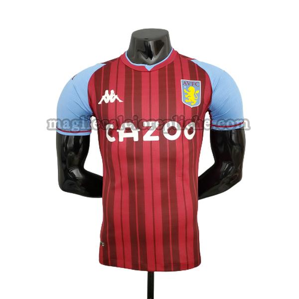 prima maglie calcio aston villa 2021 2022 player rosso