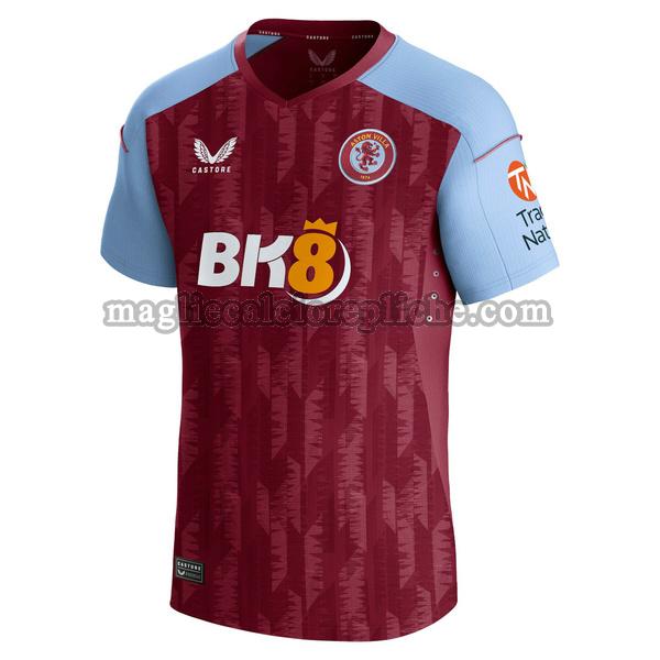 prima maglie calcio aston villa 2023 2024 thailandia rosso