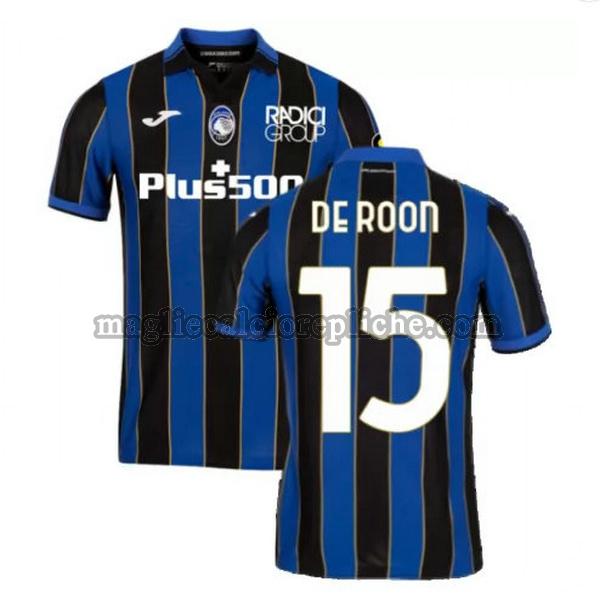 prima maglie calcio atalanta 2021 2022 (de roon 15 blu nero