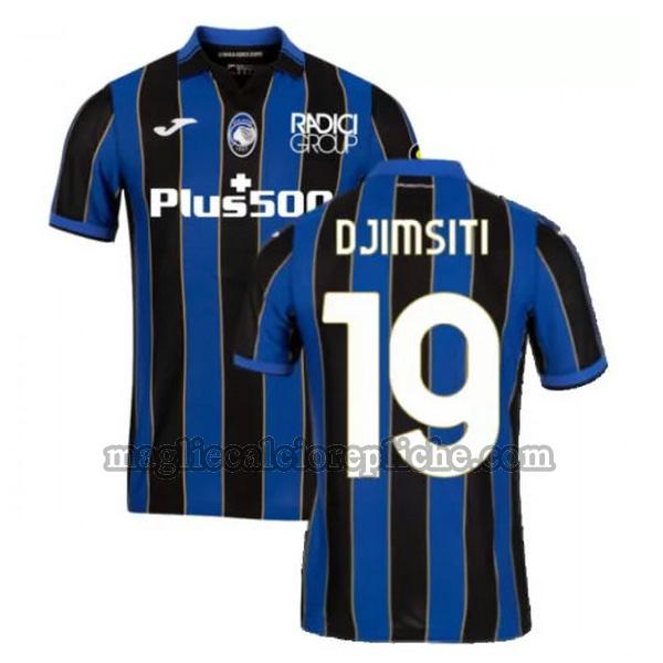 prima maglie calcio atalanta 2021 2022 (djimsiti 19 blu nero