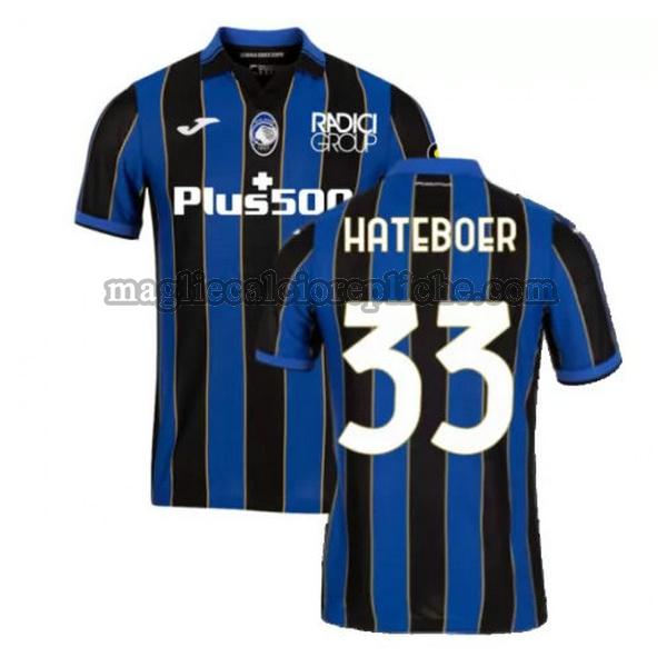 prima maglie calcio atalanta 2021 2022 (hateboer 33 blu nero