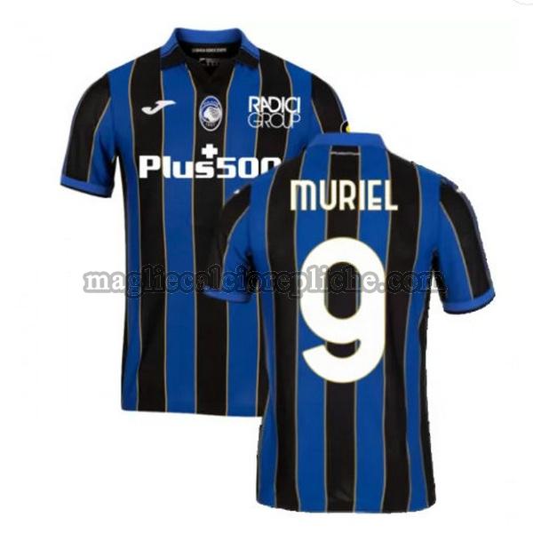 prima maglie calcio atalanta 2021 2022 (muriel 9 blu nero