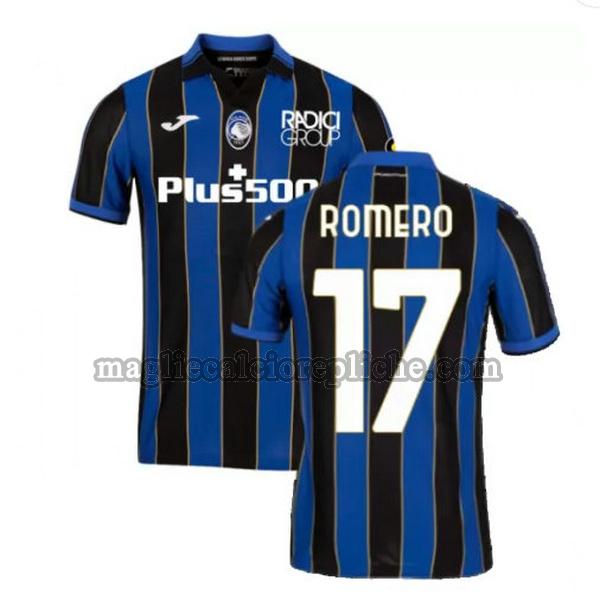 prima maglie calcio atalanta 2021 2022 (romero 17 blu nero