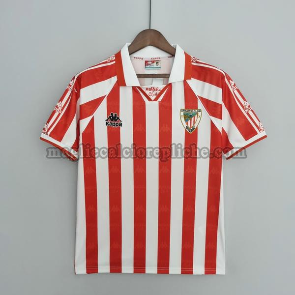 prima maglie calcio athletic bilbao 1995 1997 rosso bianco