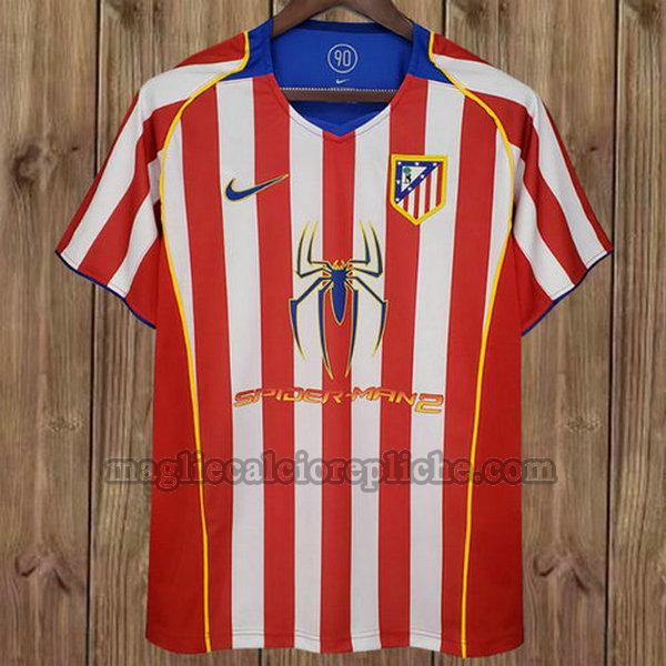 prima maglie calcio atlético madrid 2004-2005 rosso