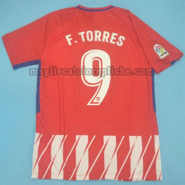 prima maglie calcio atlético madrid 2017-2018 f.torres 9 rosso