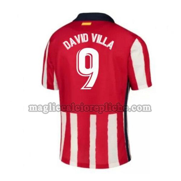 prima maglie calcio atlético madrid 2020-2021 david villa 9