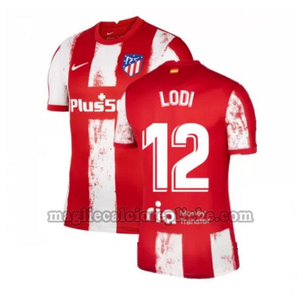 prima maglie calcio atlético madrid 2021 2022 lodi 12 rosso bianco