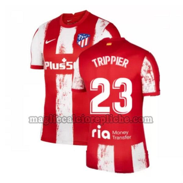 prima maglie calcio atlético madrid 2021 2022 trippier 23 rosso bianco