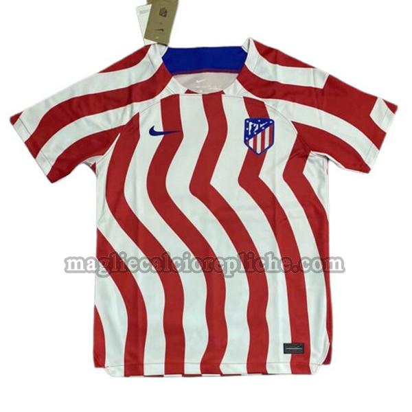 prima maglie calcio atlético madrid 2022 2023 thailandia rosso bianco