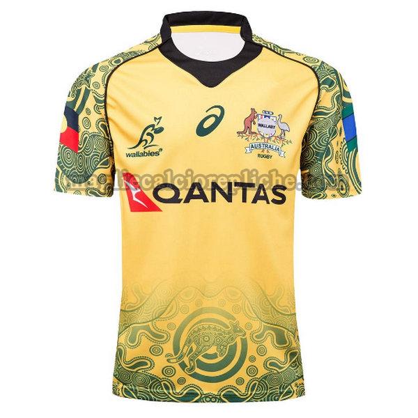 prima maglie calcio australia 2017-2018 giallo