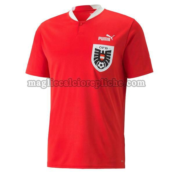 prima maglie calcio austria 2022 thailandia rosso