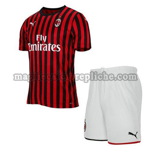 prima maglie calcio bambino ac milan 2019-2020