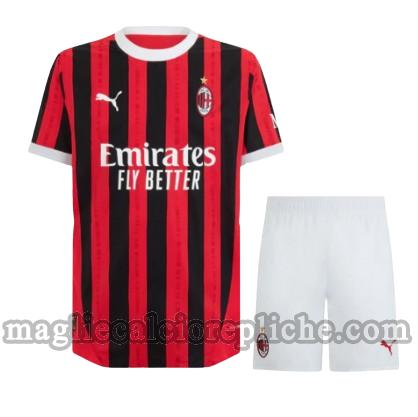 prima maglie calcio bambino ac milan 2024 2025 rosso