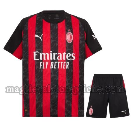 prima maglie calcio bambino ac milan 2025 2026 bianco rosso