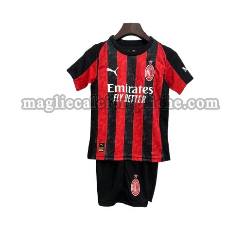 prima maglie calcio bambino ac milan 2025 2026 rosso nero
