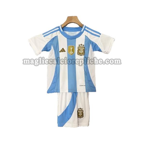 prima maglie calcio bambino argentina 2024 blu bianco