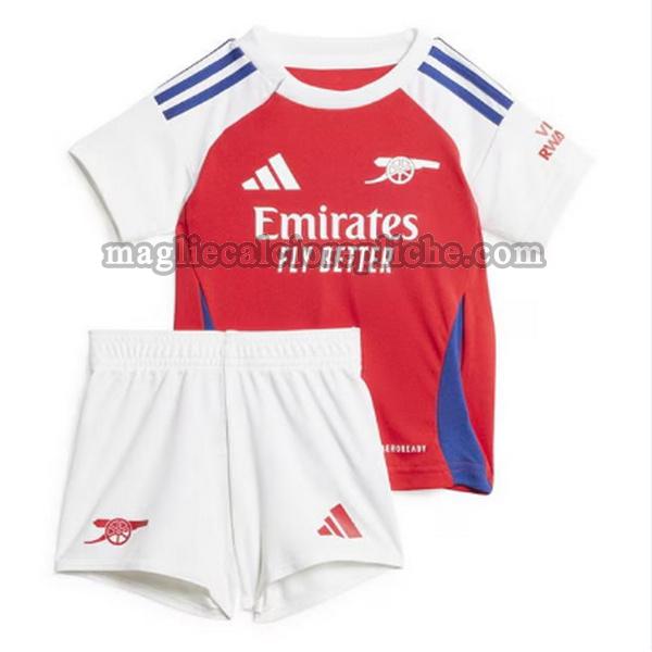 prima maglie calcio bambino arsenal 2024 2025 rosso