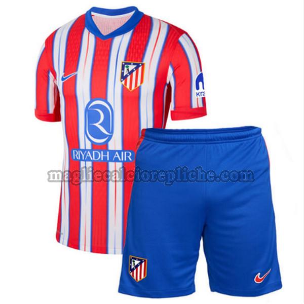 prima maglie calcio bambino atlético madrid 2024 2025 rosso bianco